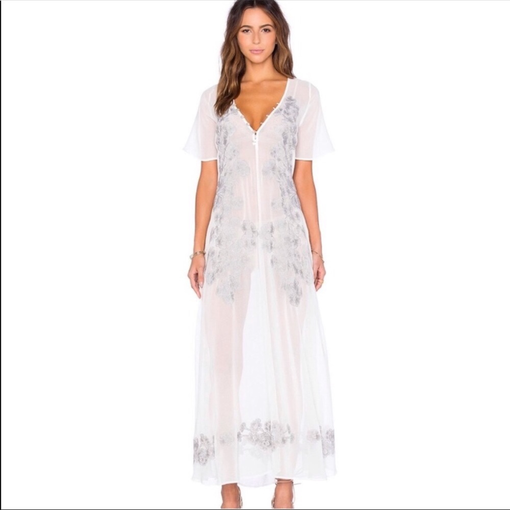 For Love and Lemons sheer maxi dress